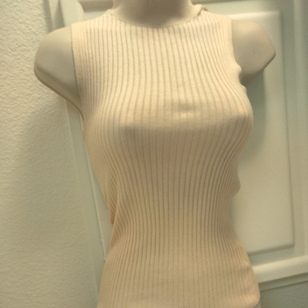 Pink Sweater turtle neck tanktop